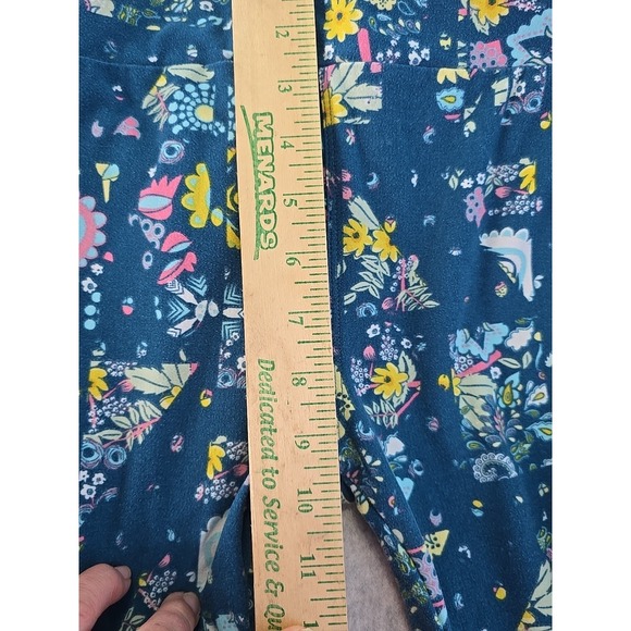 Women's One Size Leggings Lot of 3 Floral Print Stretch OS Buttery Soft Lularoe - Picture 16 of 16